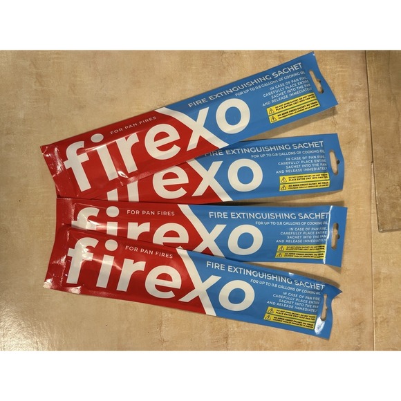 Other - 4 Pack‎ Firexo Cooking Pan Fire Extinguisher Sachets - Fire Blanket Alternative